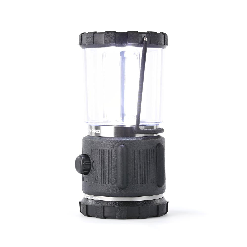 1000 Lumens Camping Lantern - Variable Dial Control, Rugged & Durable, LED Bulb, Battery Powered, Water Resistant, Black Finish LP371