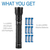 1200-Lumen 3 Modes LED Spotlight Flashlight LP1312