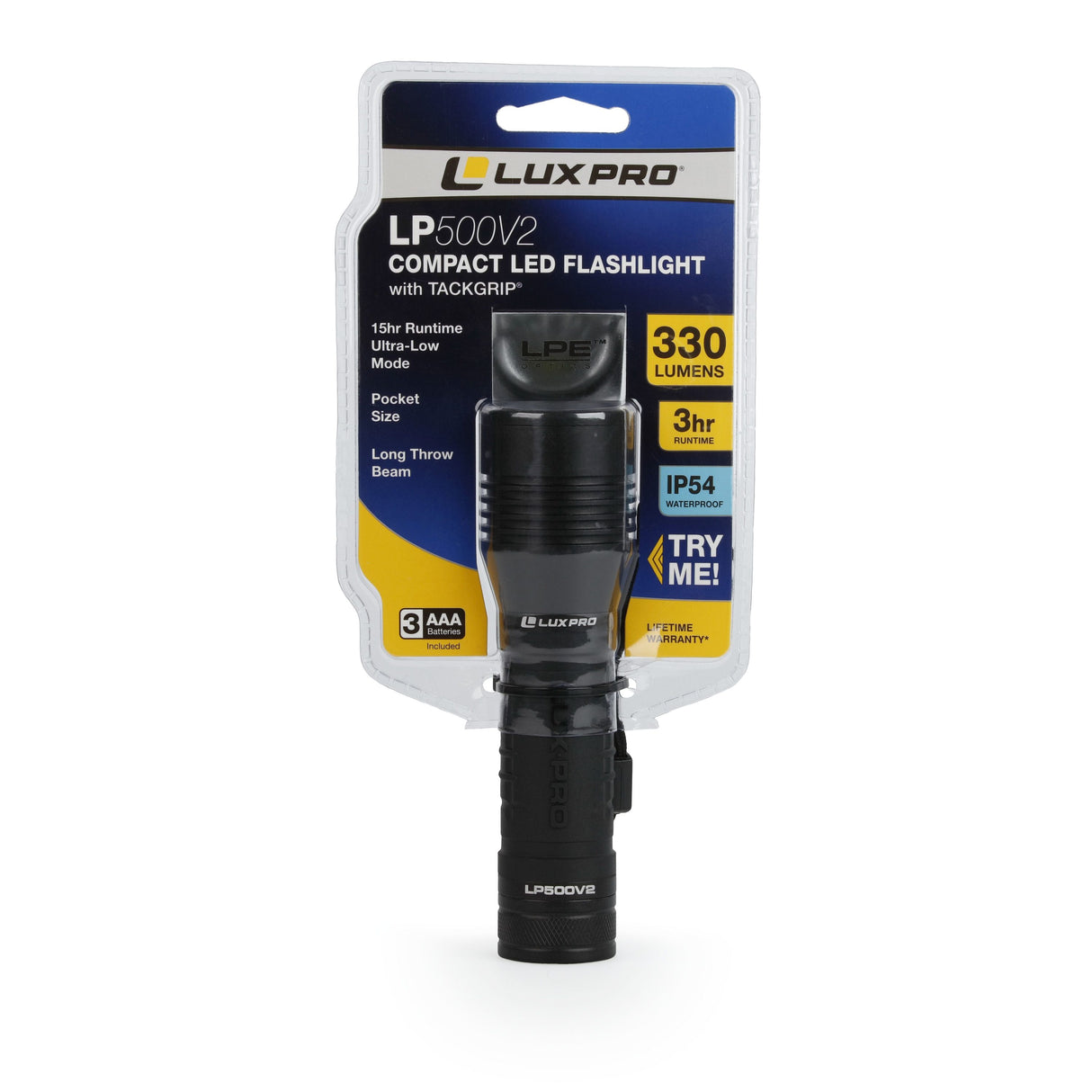 330-Lumen 4 Modes LED Spotlight Flashlight LP500V2