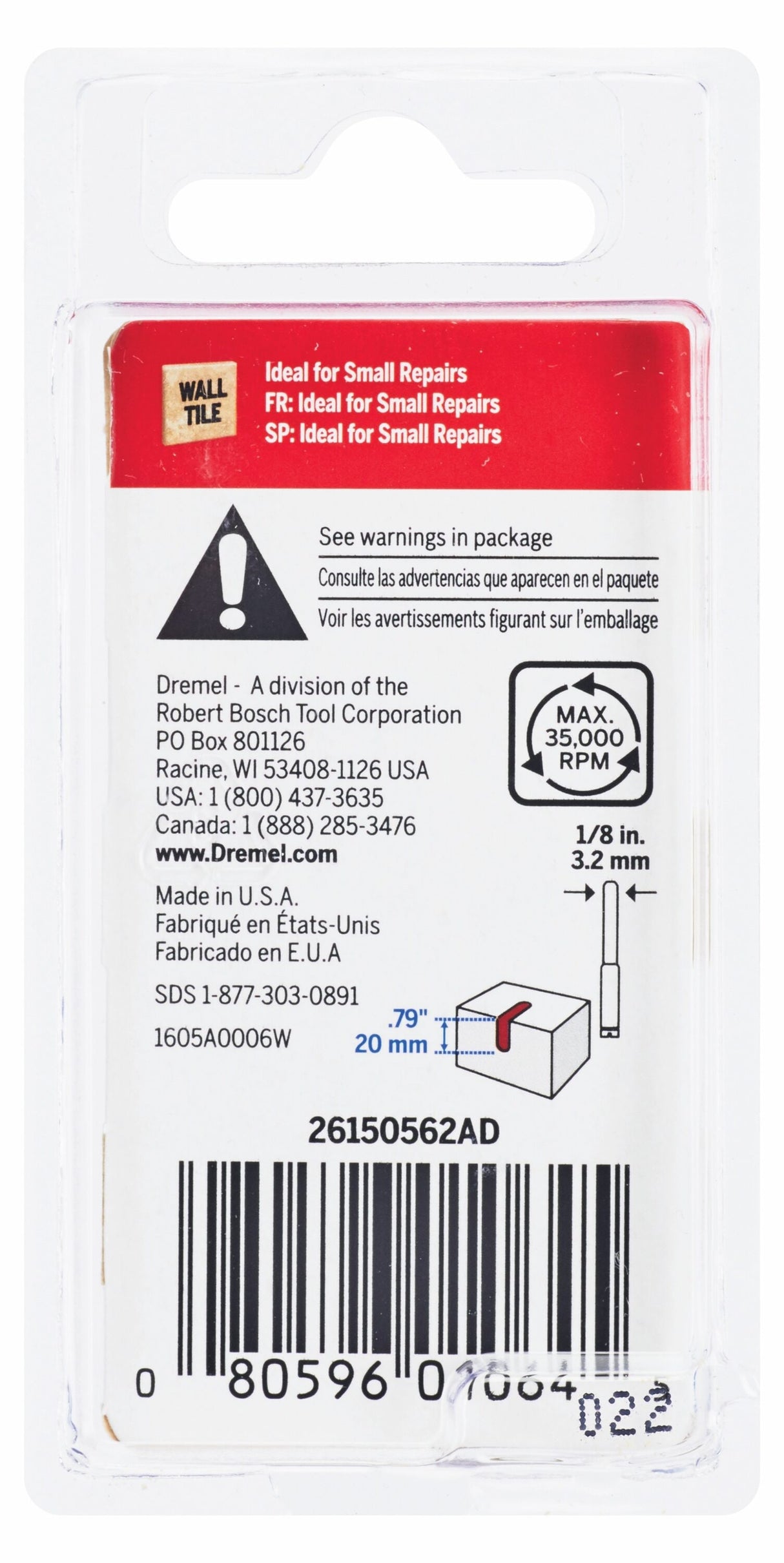 Steel 1/8-in Cutting Bit Accessory 5000562