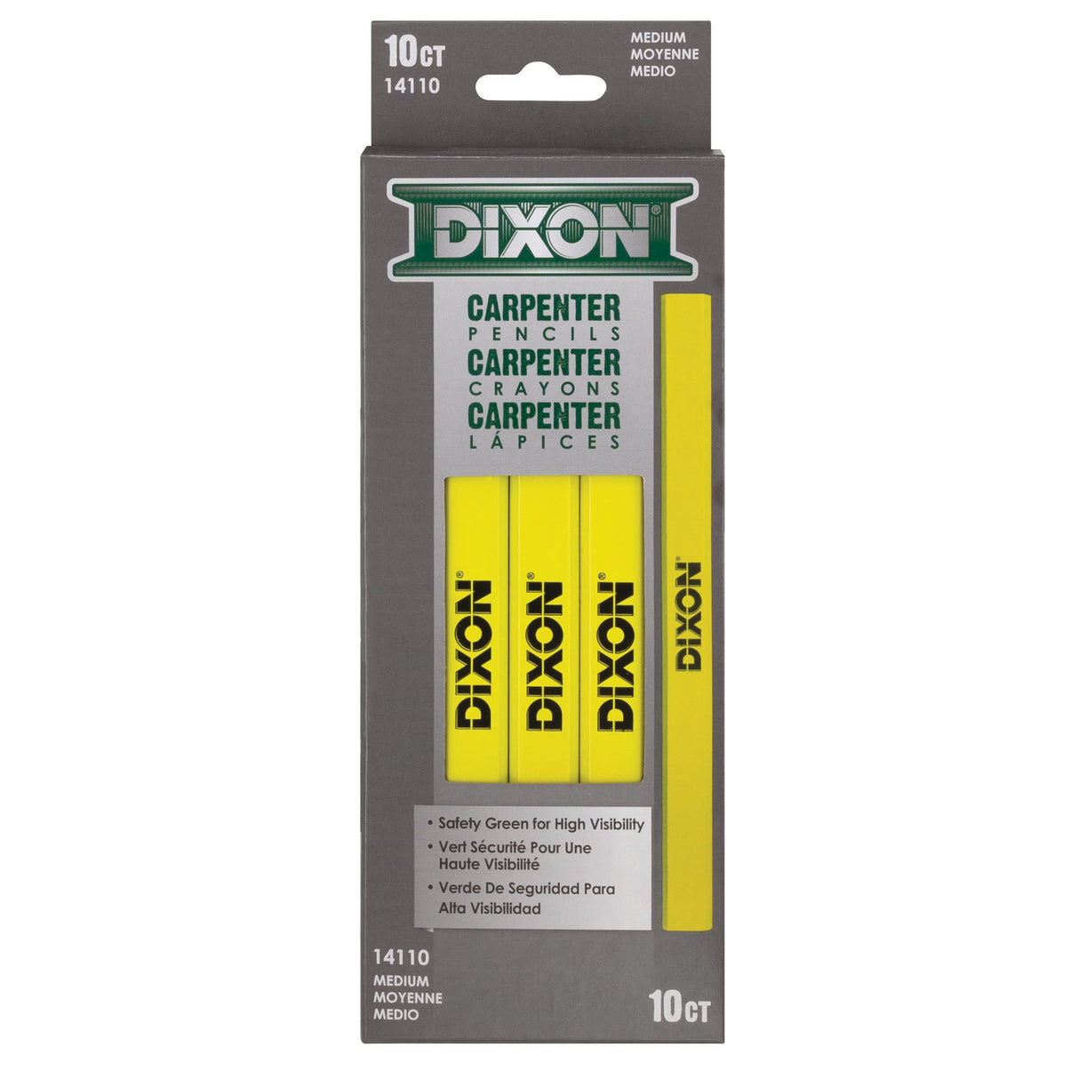 10-Pack 7-in Green Carpenter Pencil 14110