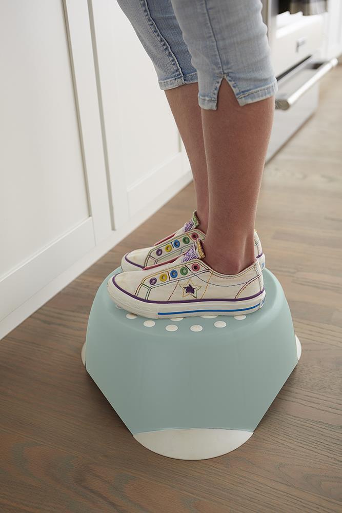 1-Step 150 lbs. Capacity Blue Plastic Step Stool 11908BLU2E