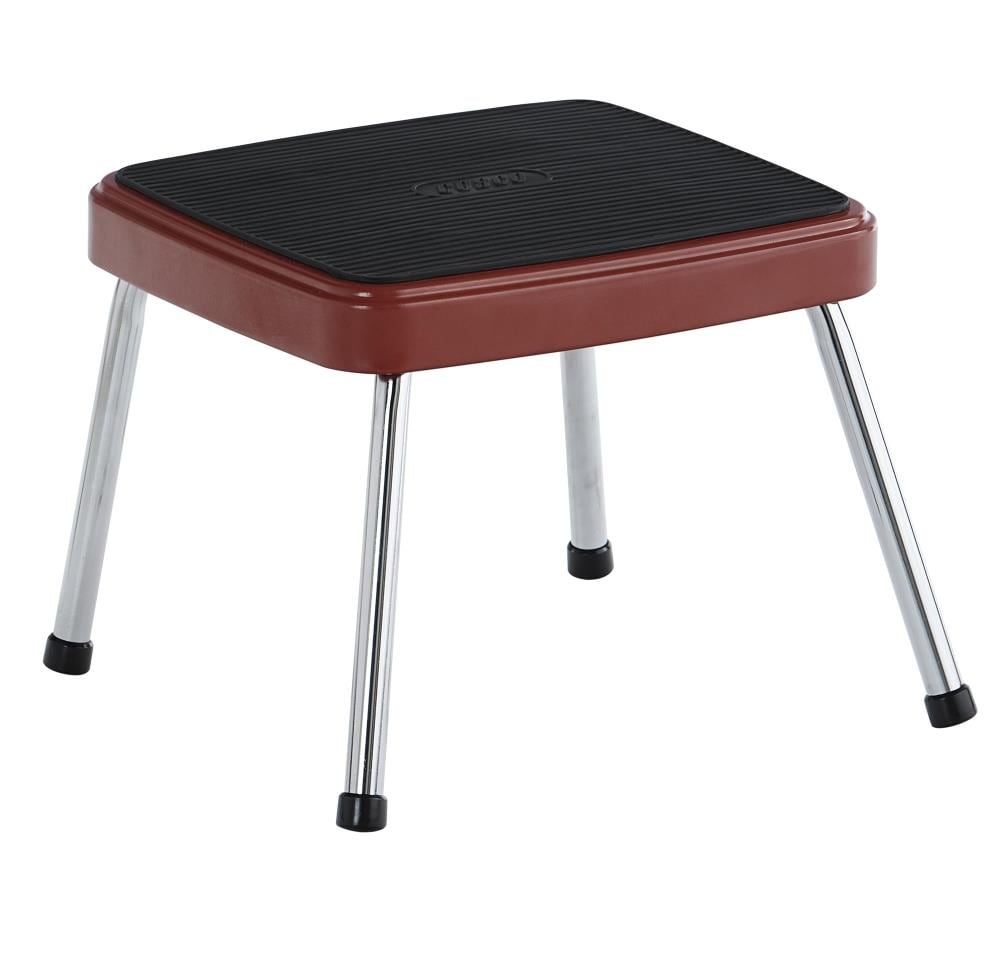 1-Step 220-lb Capacity Red Steel Step Stool 11230RED1E