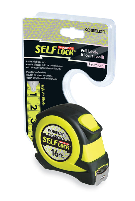 Self-Lock Evolution 16-ft Auto Lock Tape Measure L4816HV