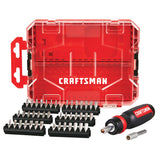 VERSASTACK 44-Piece Bi-material Handle Magnetic Ratcheting Multi-bit Assorted Drive Screwdriver Set CMHT68017