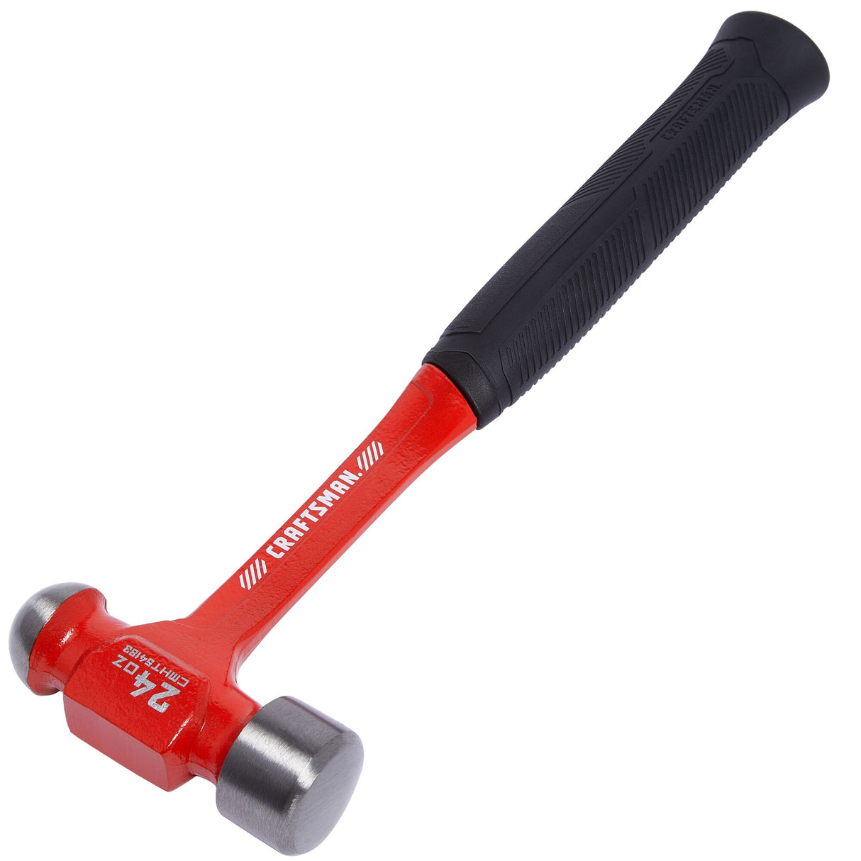 24-oz Rounded Face Steel Head Steel Ball Peen Hammer CMHT54183