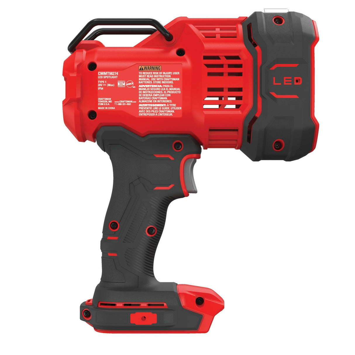 20V Max Lithium Ion (li-ion) Cordless 2500-Lumen LED Rechargeable Power Tool Flashlight CMCL060B