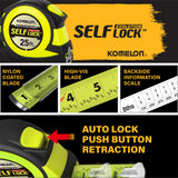 Self lock 25-ft Auto Lock Tape Measure L4825HV