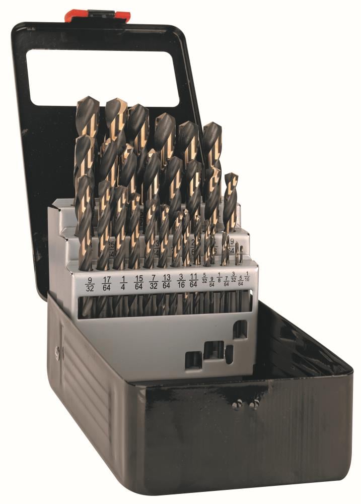 29-Piece Assorted High-speed Steel Self-centering Twist Drill Bit Set C18130