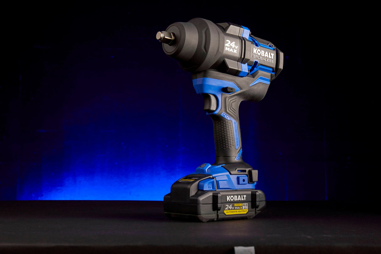 XTR 24-volt Variable Speed Brushless 1/2-in Drive Cordless Impact Wrench (Battery Included) KXIW 1424A-03