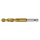 3/8-in x 6-in Titanium Nitride Coated Hss Jobber Length Twist Drill Bit DD5124