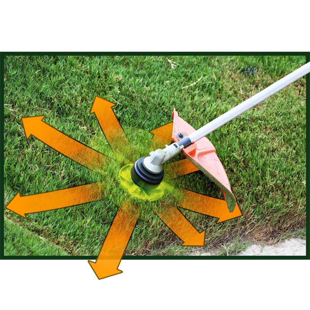 Universal Fit Blade String Trimmer Head Upgrade Kit - Increases Run Time, Easy Reload, Converts to Mower KUGGL01