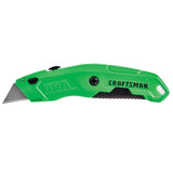 HI-VIS Quick Change 3-Blade Retractable Utility Knife with On Tool Blade Storage CMHT10589