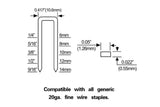 Type T-50 staples 20-Gauge 3/8-in Fine Wire Finish Pneumatic Stapler SFWS