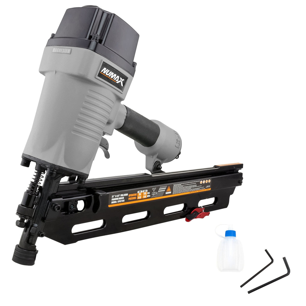 Full Round Head 3.5-in 21-Degree Pneumatic Framing Nailer SFR2190