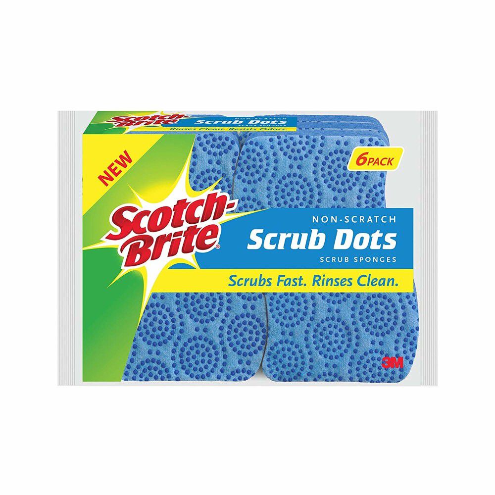 Scotch Brite 6 Count Non Scratch Scrub Dots Scrub Sponge 1750454