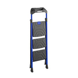 3-Step 300-lb Capacity Black Steel Foldable Step Stool 11459BLU2