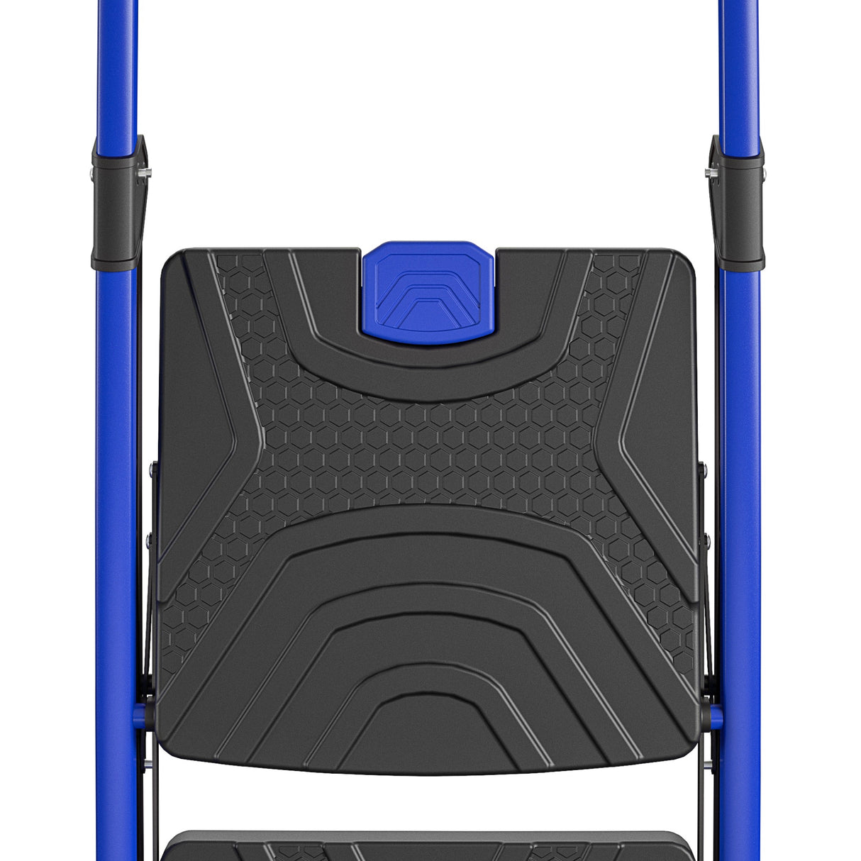 3-Step 300-lb Capacity Black Steel Foldable Step Stool 11459BLU2