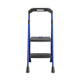 2-Step 300-lb Capacity Black Steel Foldable Step Stool 11359BLU4