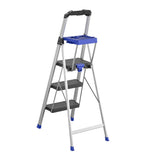 3-Step 250-lb Capacity Gray Aluminum Foldable Step Stool 20511ABL2