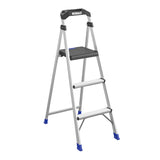 3-Step 250-lb Capacity Aluminum Foldable Step Stool 20553ABL2