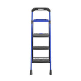 3-Step 300-lb Capacity Black Steel Foldable Step Stool 11559BLU2