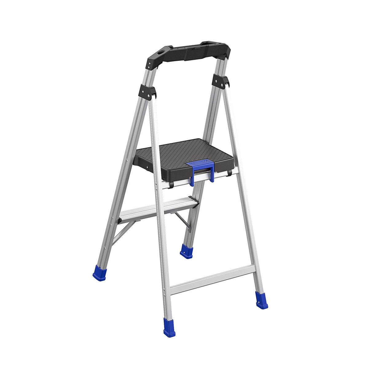 2-Step 250-lb Capacity Aluminum Foldable Step Stool 20453ABL2