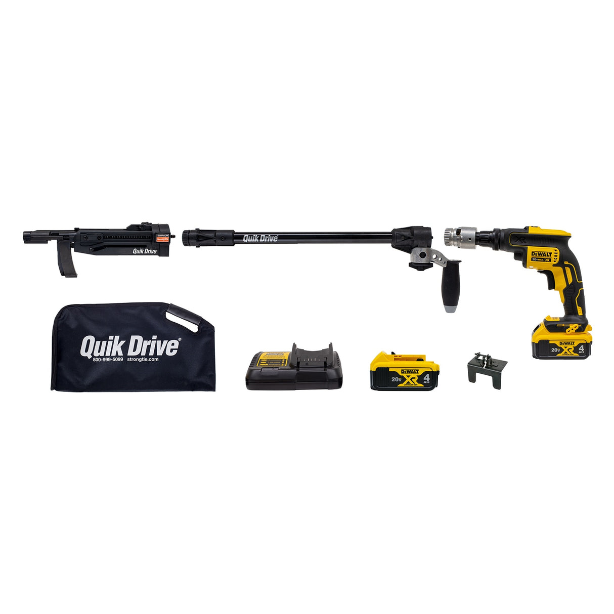 Quik Drive 20-Volt Brushless 1/4-in Cordless Screwdriver (2-Batteries Included and Charger Included) PRO300SG2DC2K