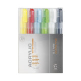 Acrylic Markers 6-Pack Assorted Paint Pen/Marker MXA330438