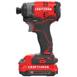 20V Max Brushless Cordless Impact Driver (1-Battery Included, Charger Included and Soft Bag included) CMCF810C1