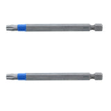 TerminatorBlue T25 1/4-in x 3-1/2-in Torx Impact Driver Bit (2-Piece) 70320