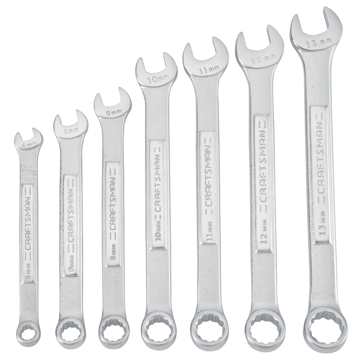 7-Piece Set 12-point Metric Combination Wrench Includes Soft Case CMMT21086