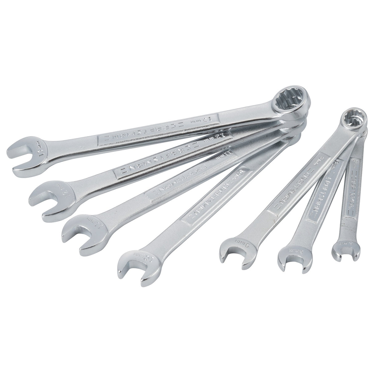 7-Piece Set 12-point Metric Combination Wrench Includes Soft Case CMMT21086