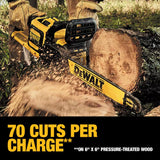 60V MAX 16In. Brushless Battery Powered Chainsaw Kit with (2) FLEXVOLT Batteries & Charger