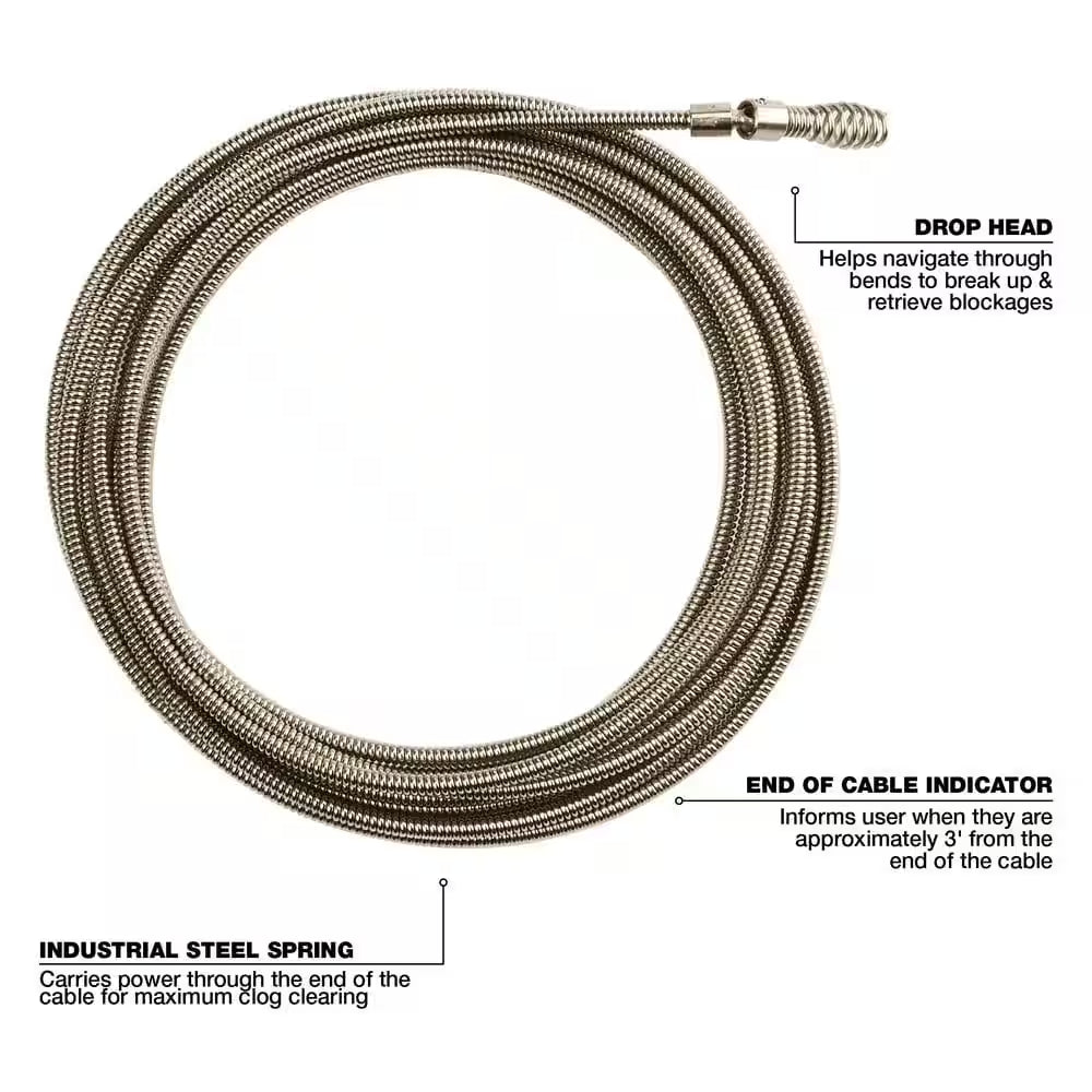 1/4 In. X 25 Ft. Inner Core Drop Head Cable with Rustguard