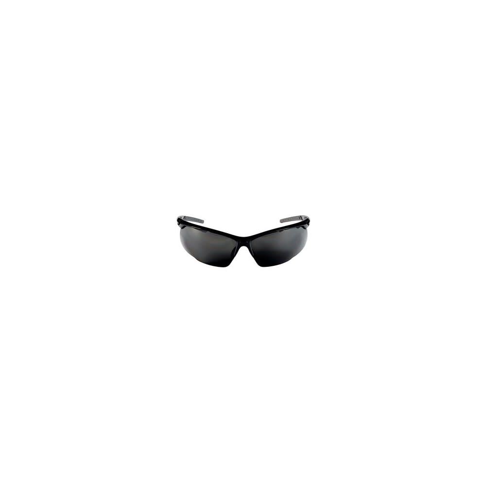 Black/Grey Wraparound Frame Grey Lens Safety Glasses 2580132