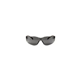 Black Wraparound Frame Grey Lens Safety Glasses 2696169