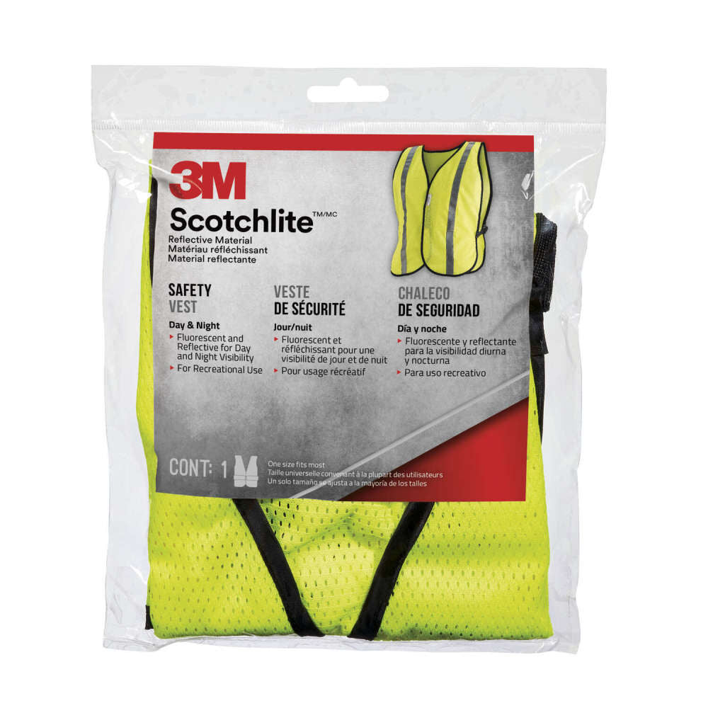 Scotchlite Yellow Day/Night Hi Vis Reflective Safety Vest 2823904