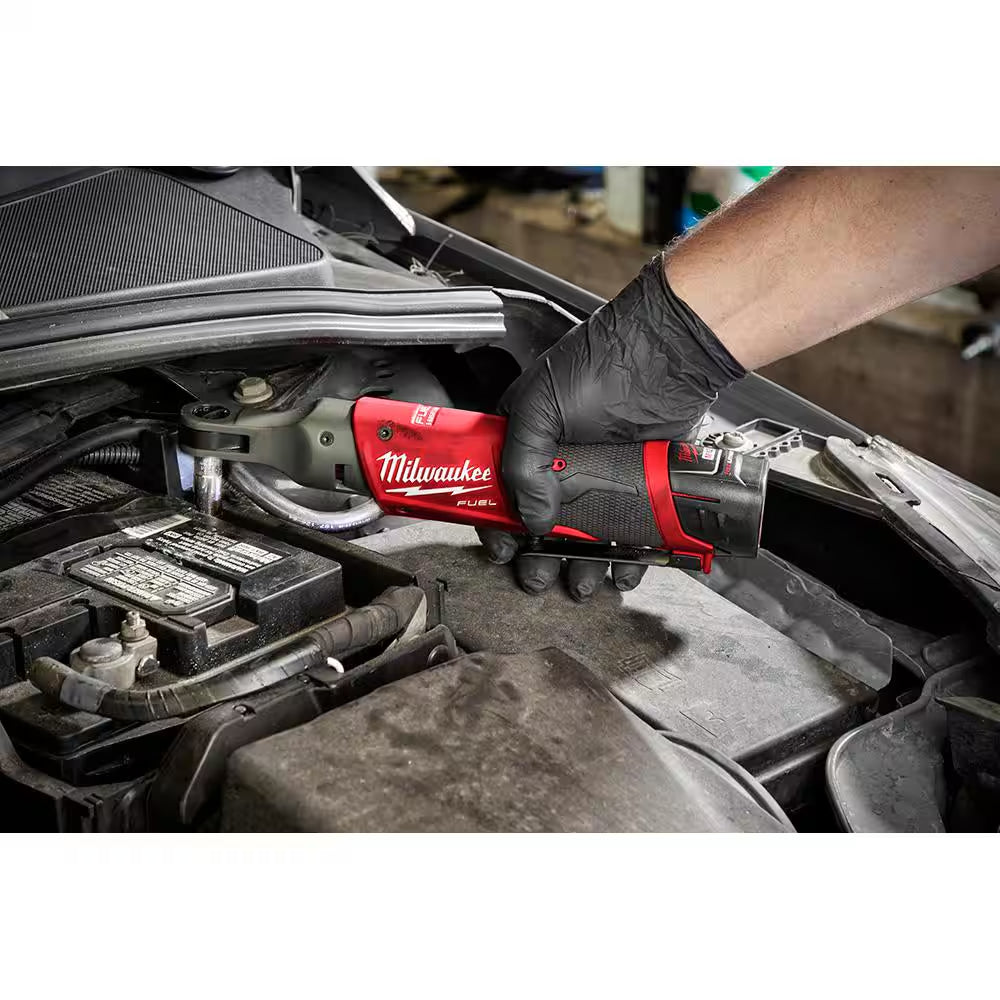M12 FUEL 12V Lithium-Ion Brushless Cordless 3/8 In. Ratchet Kit with M12 2.0Ah Battery