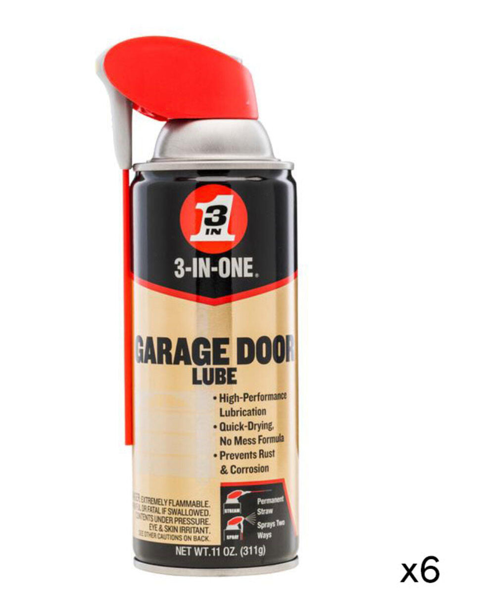 11oz Professional Garage Door Lubricant with Smart Straw6pk 100581