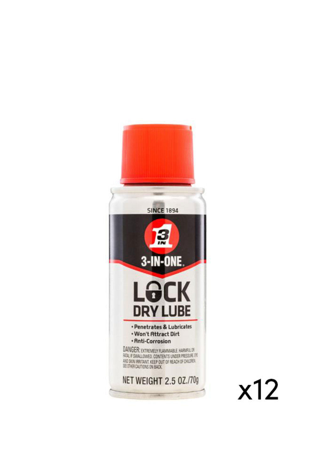 2.5oz Lock Dry Lube 12pk 120077