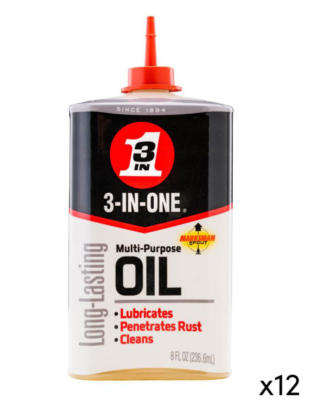 Multi-Purpose Oil 8oz Long-Lasting Lubricant 12pk 10138