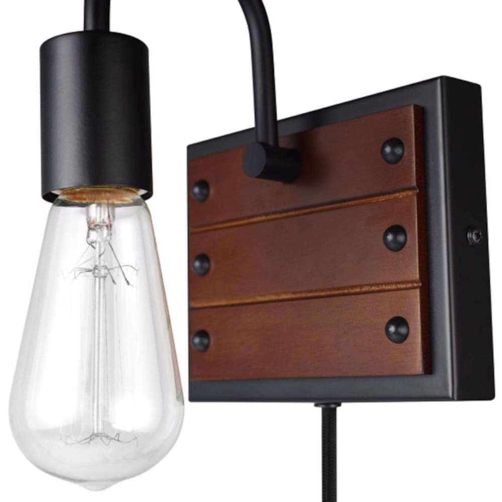 Williams Wall Sconce Matte Black 60W E26 1 Light 3000007