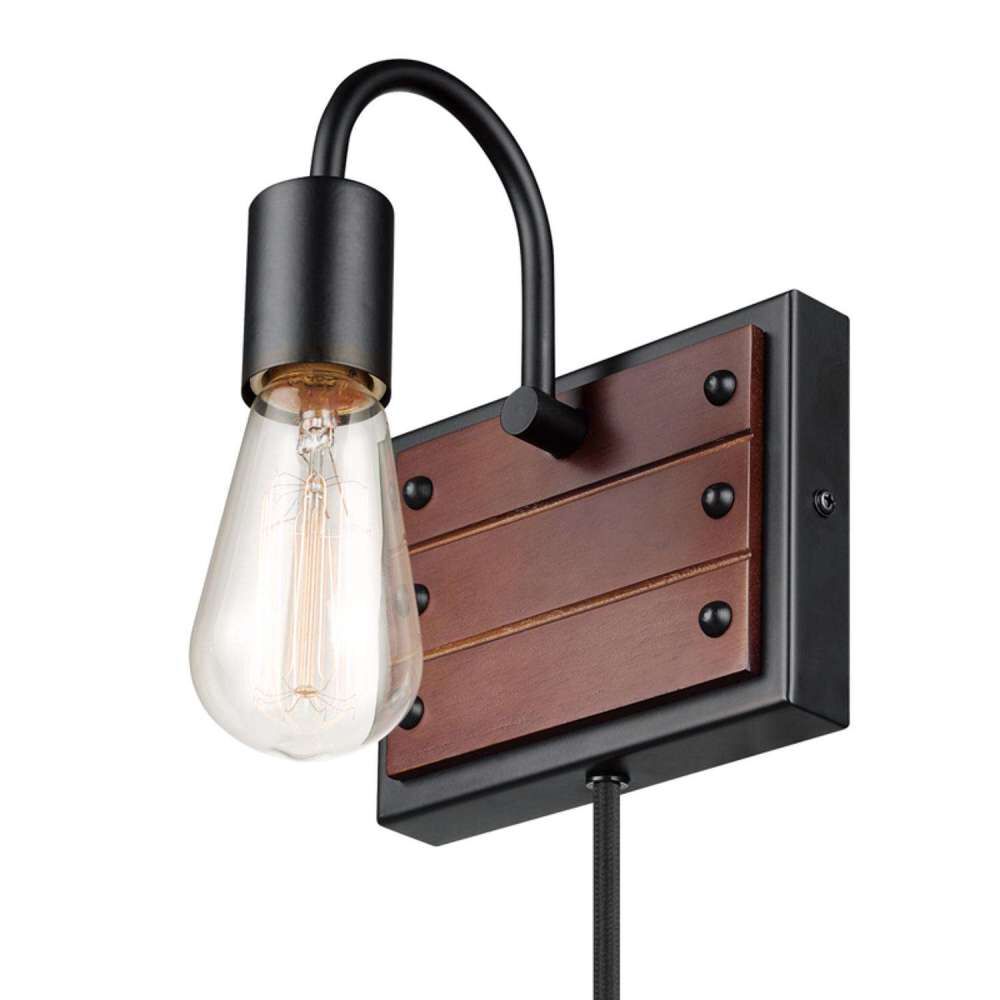 Williams Wall Sconce Matte Black 60W E26 1 Light 3000007