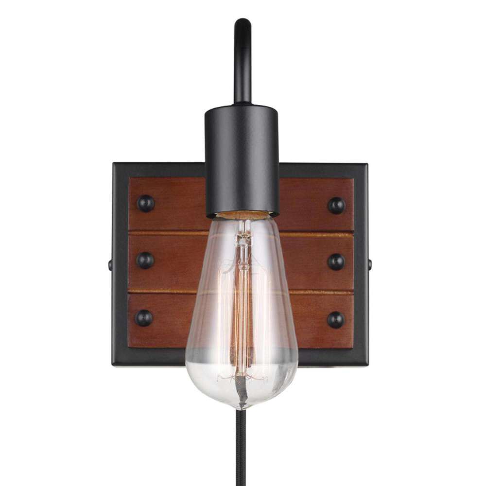 Williams Wall Sconce Matte Black 60W E26 1 Light 3000007