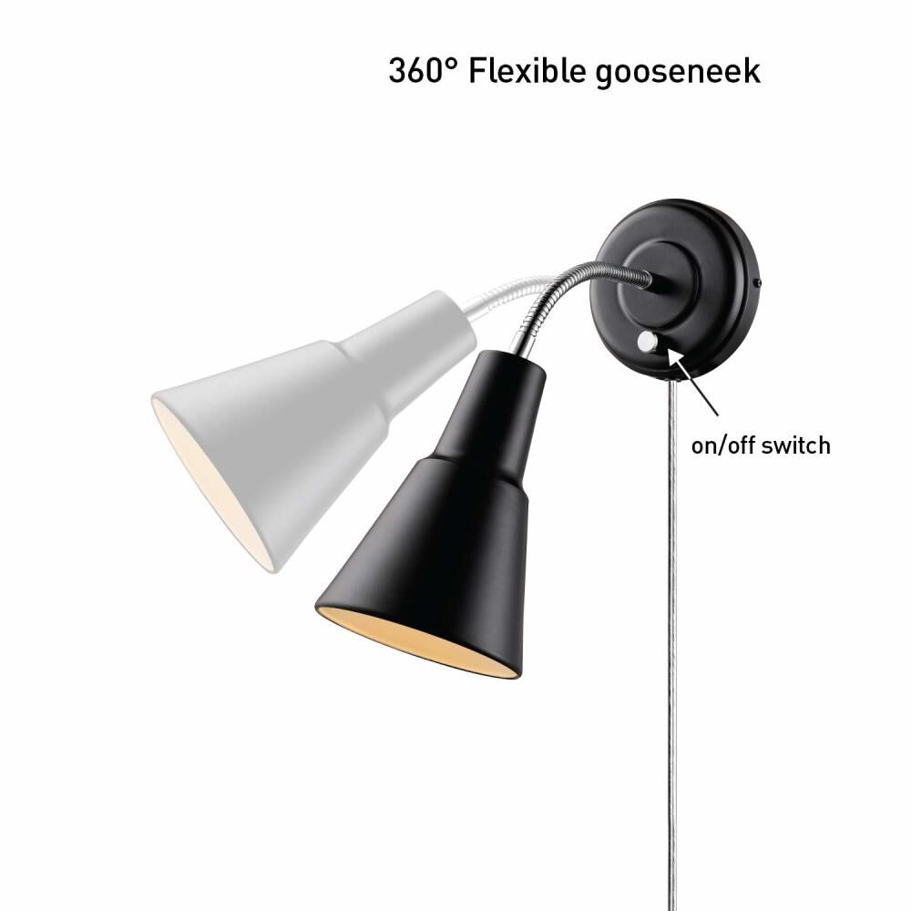 Ramezay Modern Wall Sconce Matte Black 60W 1 Light 3000192