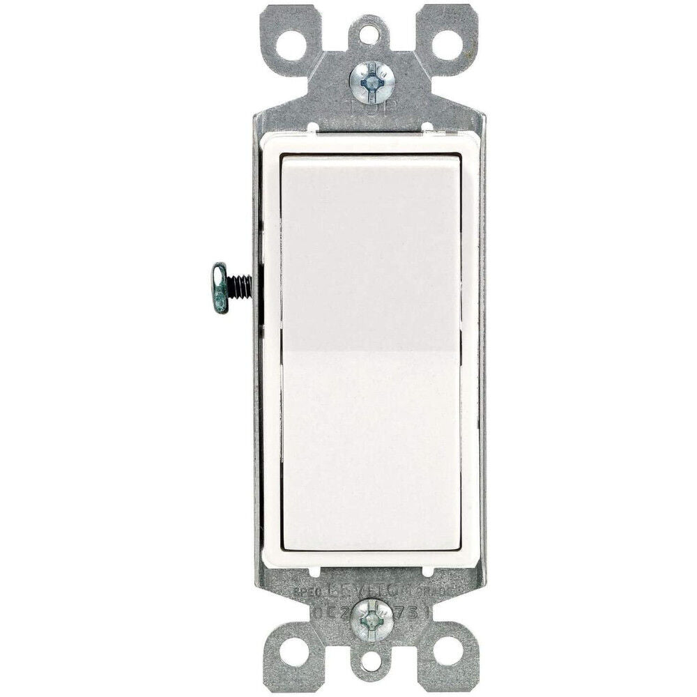 Decora Rocker Switch Metal White 3-Way Illuminated Light 3001566