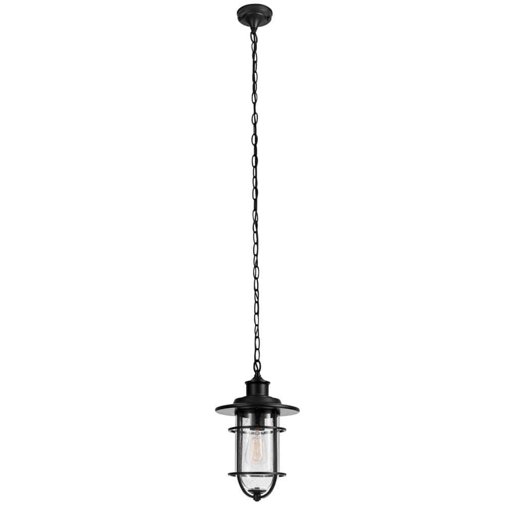 Vintage Turner Pendant Light Matte Black 1 Light 44310