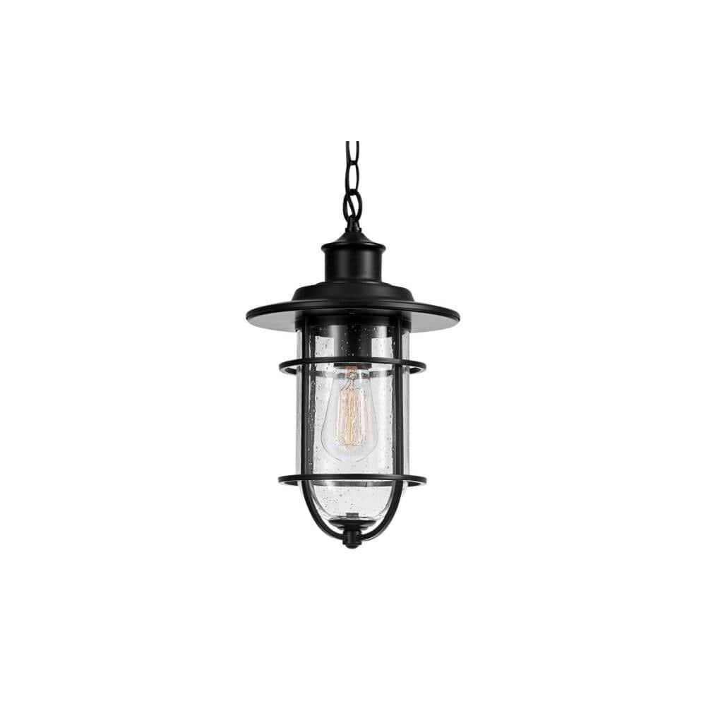 Vintage Turner Pendant Light Matte Black 1 Light 44310