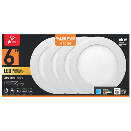 Ultra Slim ValuePack Recessed Lighting Kit 12W LED 3001861